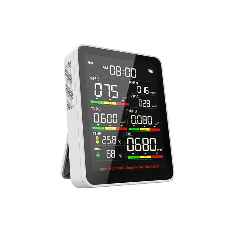 8-in-1 Desktop Air Quality Monitor