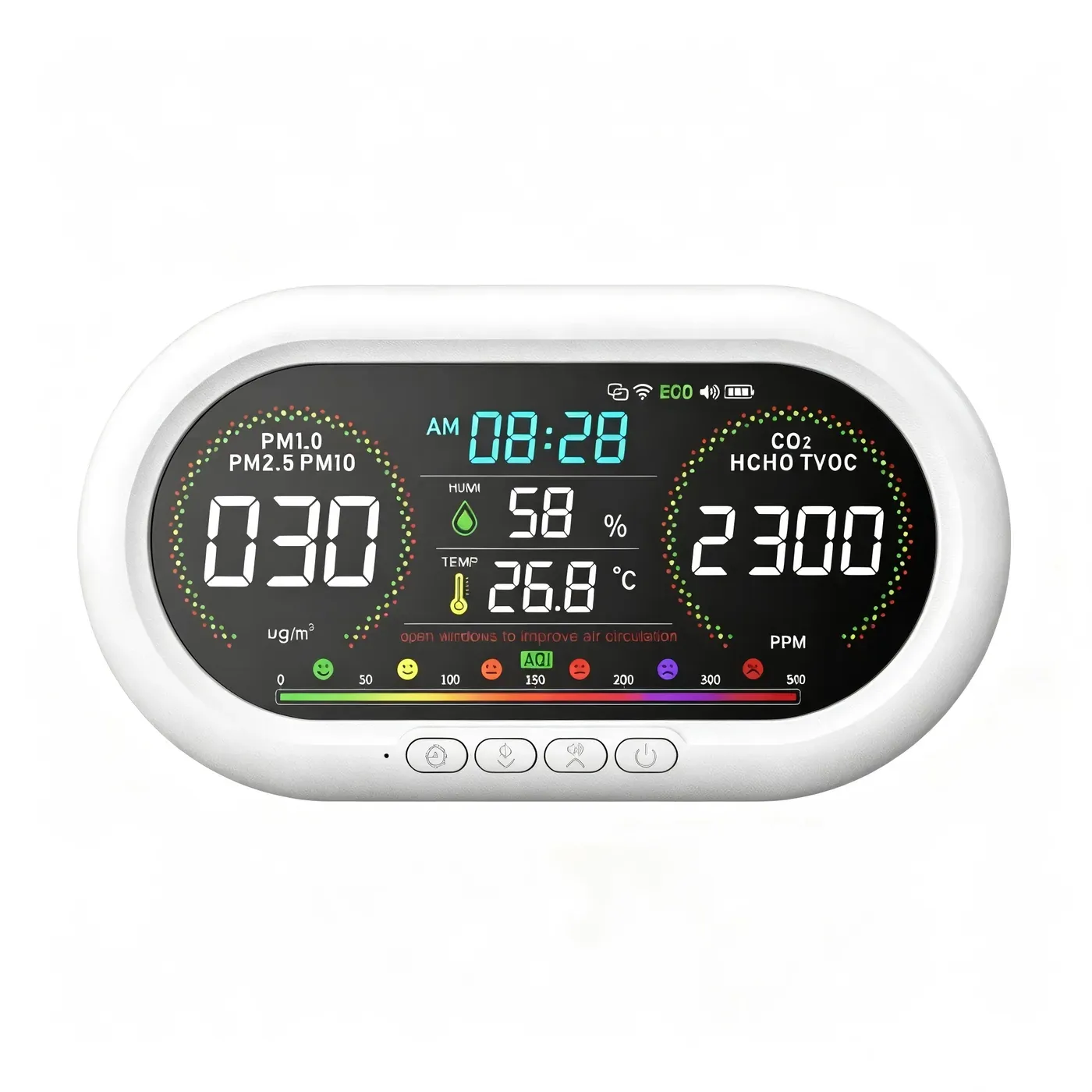 Oval Wi-Fi Air Quality Monitor
