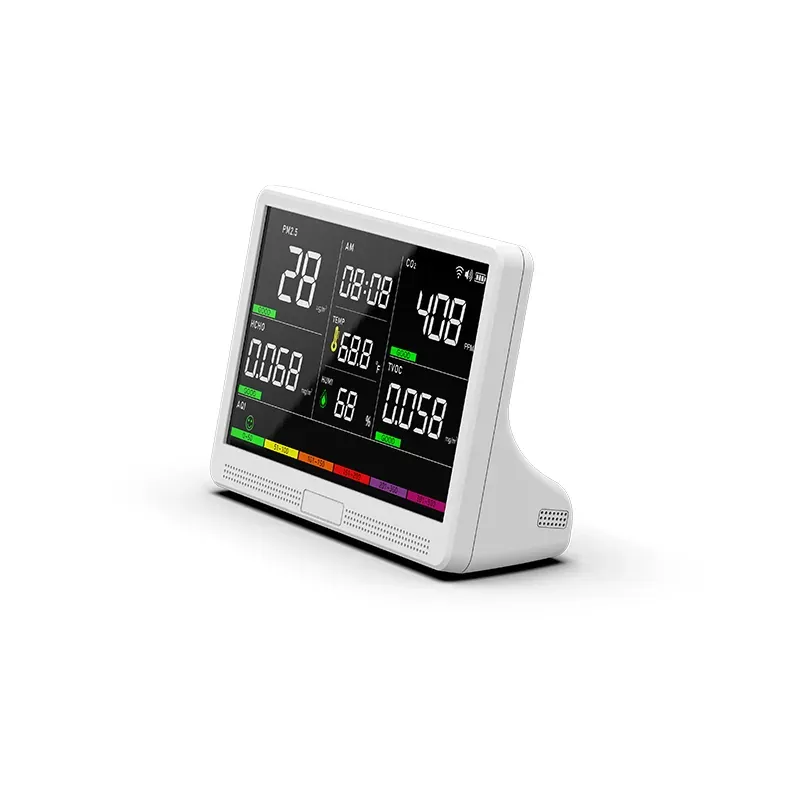 Wi-Fi Wide-Screen Air Quality Monitor — alternative view
